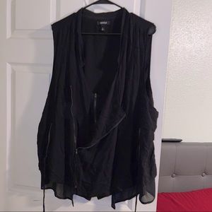 Torrid vest blouse Zipper cross cross style